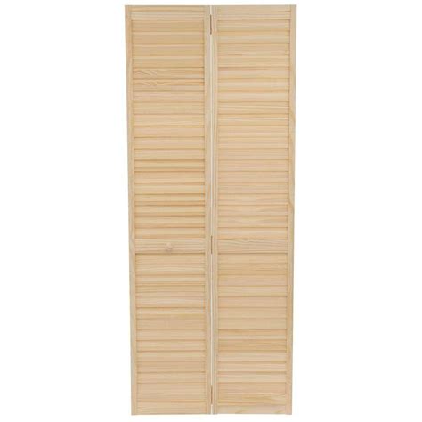 Kimberly Bay 32 In X 80 In 32 In Plantation Louvered Solid Core