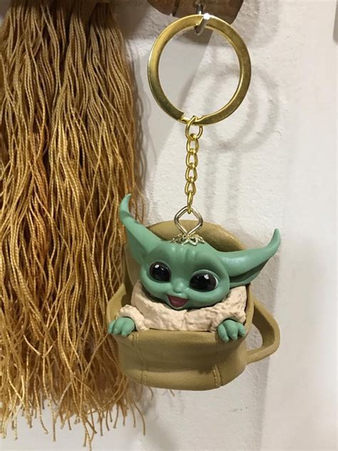 Key Chain Handmade Baby Yoda The Child From Star Wars The Etsy