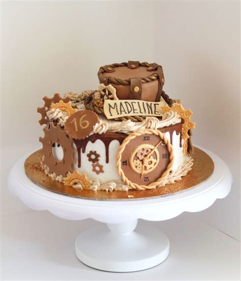 Steampunk Birthday Cake Cake Cake Design Desserts
