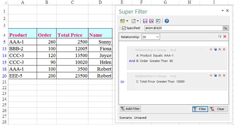 How To Filter Multiple Columns Simultaneously In Excel