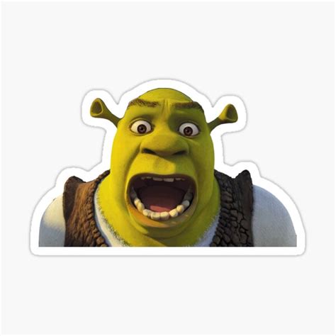 Shrek Holding A Sword Meme Sticker By Ubicaciondepersonascdmxgobmx