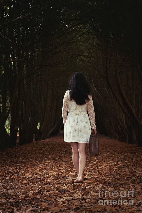 Woman Walking Through Forest Photograph By Amanda Elwell Pixels
