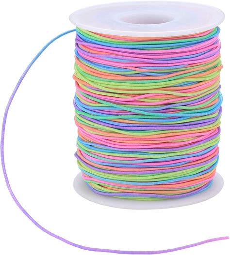 Elastic Cord Beading Cords Threads Rainbow Color Stretch String Cord