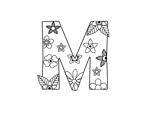 Letter M Coloring Pages Images