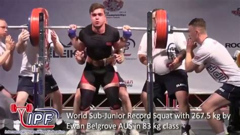 Junior And Sub Junior World Records Part World Classic Powerlifting Championships Canada