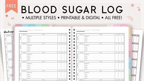 Download Free Printable Blood Sugar Log Chart Pdf World Of Printables