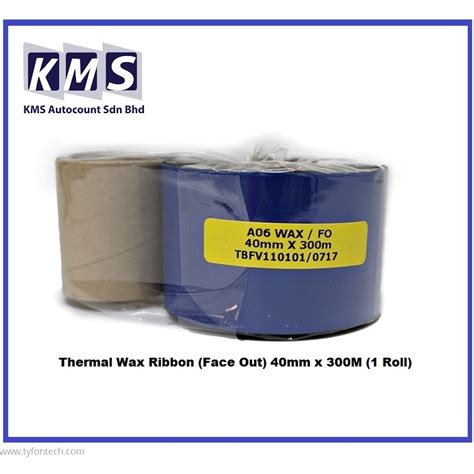 Wax Ribbon 40mm X 300m MW10 Face Out