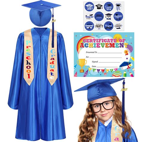 Buy Kindergarten And Preschool Graduation Cap Gown Stole Set For Kids