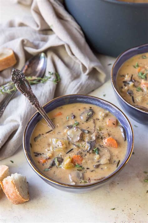 Tender Mushrooms And A Delicious Wild Rice Blend Cook In A Creamy Herb