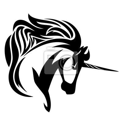 1.698 kostenlose bilder zum thema clipart. Einhorn Kopf Schwarz Weiß