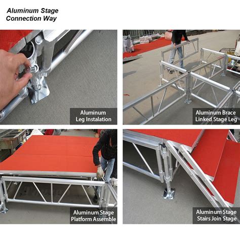 Tourgo 4ft X 4ft Aluminum Plexiglass Stage Platform Used Wedding Stage