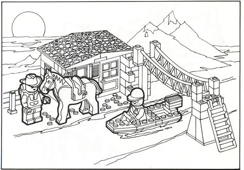 Lego City Coloring Page