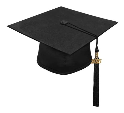 Matte Black Graduation Cap And Tassel All Tassel Colors Etsy Uk