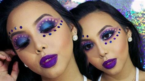 Carnival Makeup Starry Eyed Blue And Purple Eyes Chanelle Rochard