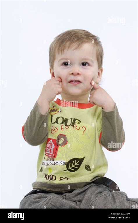 Portrait Of A Two Year Old Boy Stock Photo Alamy