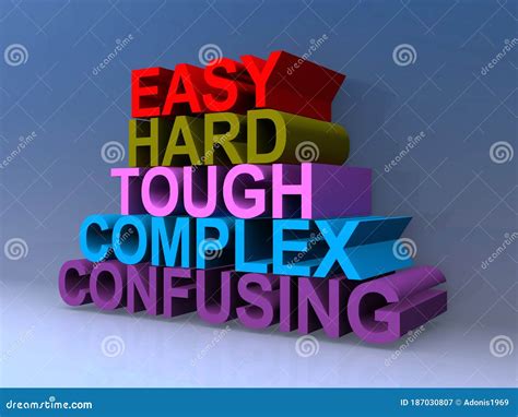 Complex And Confusing Education Learn Complicated Hard And Difficult