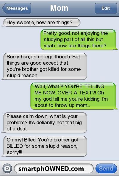 Brother Autocorrect Fails And Funny Text Messages