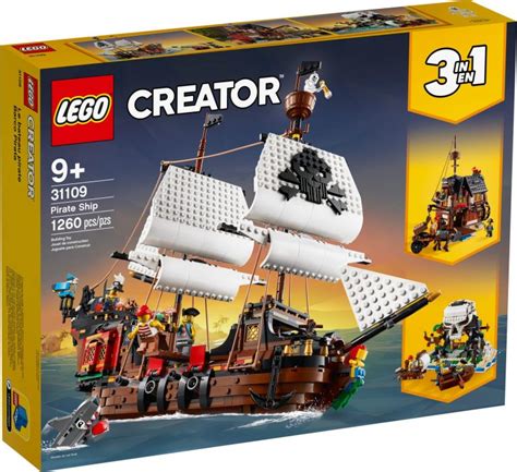 Lego 31109 Creator 3in1 Pirate Ship Toy Set Exotique