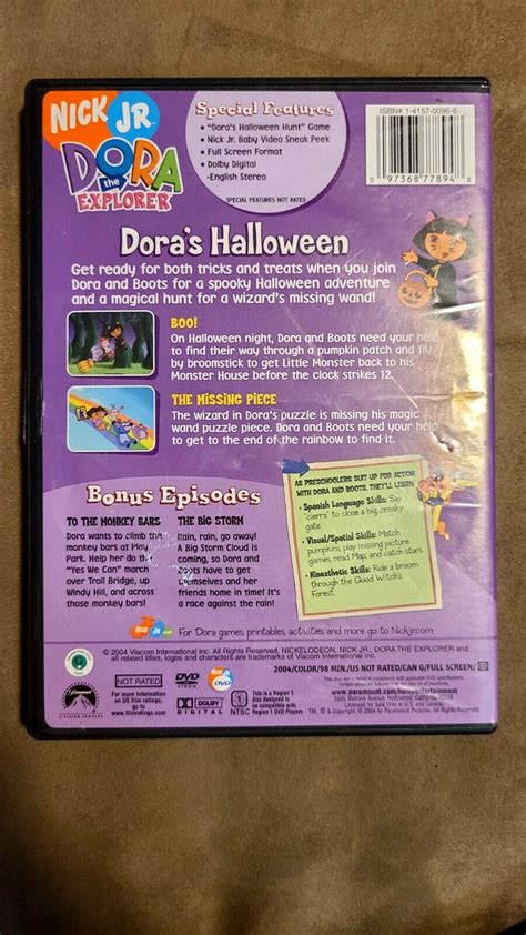 Dora The Explorer Doras Halloween Dvd 2004 97368778948 Ebay