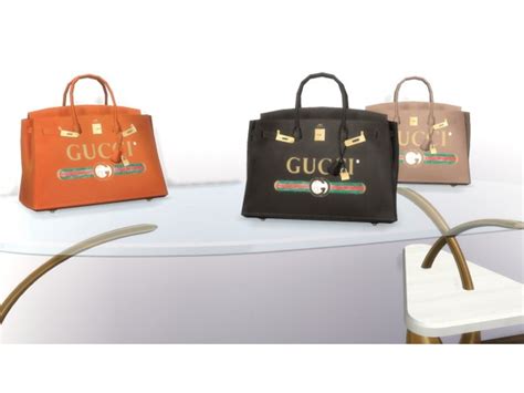 Gucci X Hermes Birkin Collection By Manuelhills Sims 4 Sims 4 Pets Sims