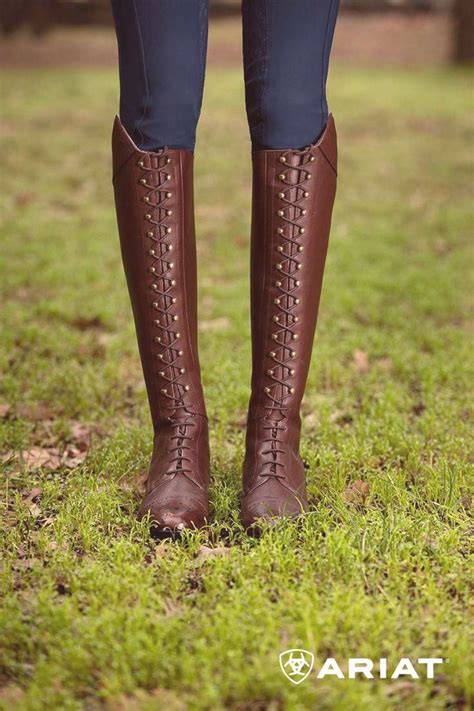 Step Out In Style With Our Favorite Mahogany Lace Up Tall Boot Meet The Capriole Tall Riding