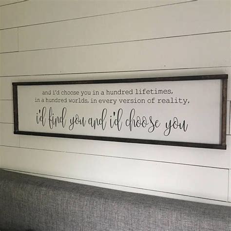 Id Chose You Above The Bed Sign Free Shipping Bedroom Signs Home