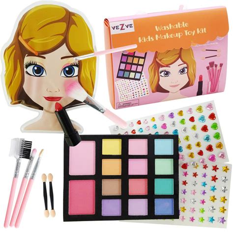 Vezve Makeup Toy Kit Set For Kids Little Toddler Girls 3 Years Old And