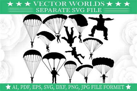Paratrooper Svg Army Navy Svg Illustrator Graphics Creative Market