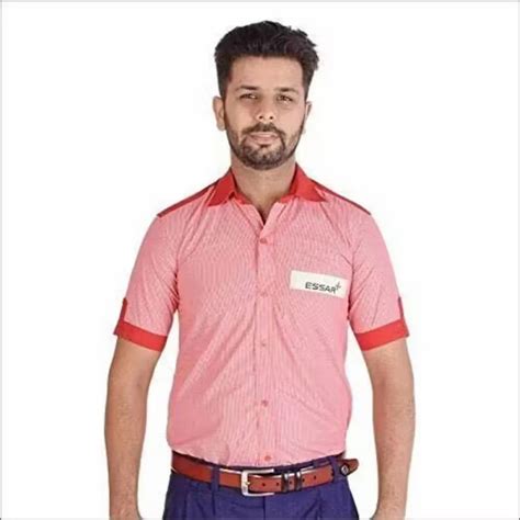 Red Corporate Unisex Petrol Pump Uniform Size Medium At Rs 1450set