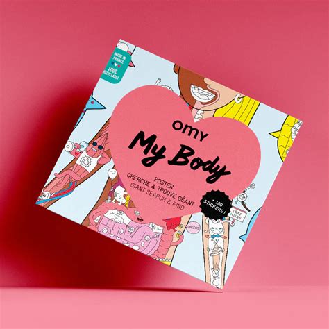Omy School My Body Poster Met Stickers Kopen ⋆ Vierseizoenen