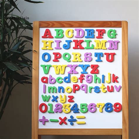 【naa】alphabet Magnetic Letter Number Fridge Magnets Stickers Baby Kids