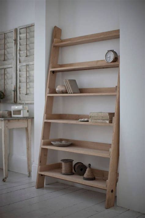 Large Raw Oak Shelf Ladder By All Things Brighton Beautiful Oak