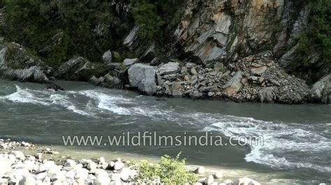 Ravi River Flows Through The Chamba Valley In Himachal Into Pakistan