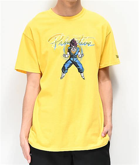 Primitive x dragon ball z. Primitive x Dragon Ball Z Nuevo Vegito Yellow T-Shirt | Zumiez