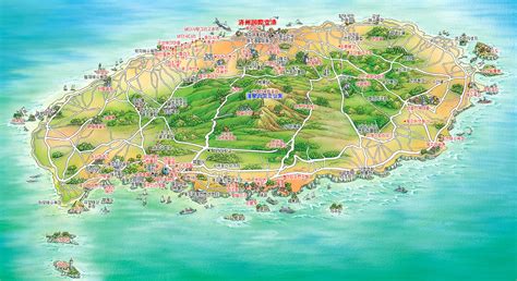 Locate easily jeju using satellite images and map with or without relief below. Jeju Tourist Map - Jeju Korea • mappery | 도시, 지도