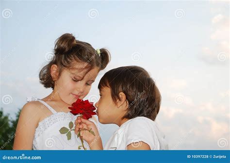 Beautiful Scene Of A Boy And Girl Stock Photo Image Of Memory Human