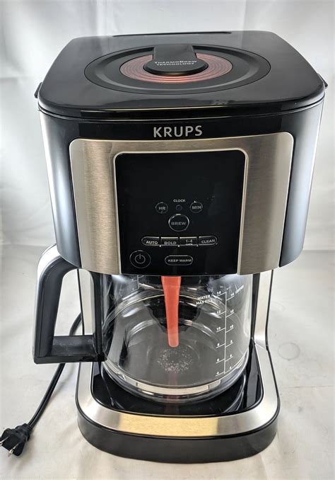 Krups 14 Cup Thermobrew Programmable Coffee Maker Ec322 10942224068