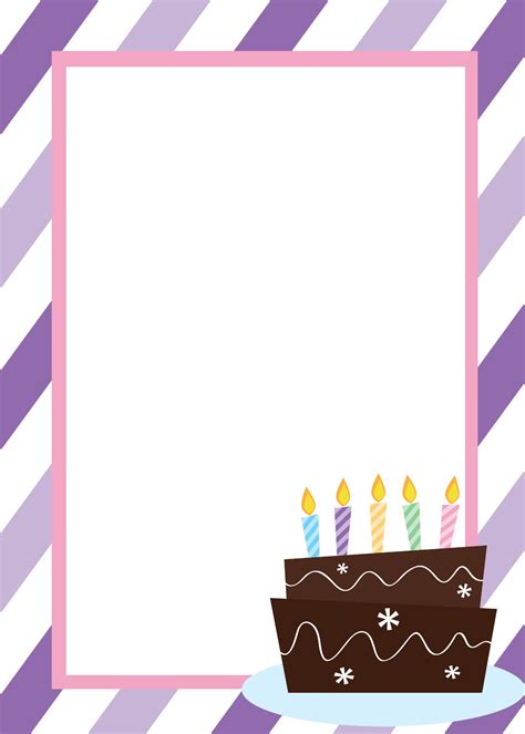 Blank Birthday Card Template 519648 Vector Art At Vecteezy Blank