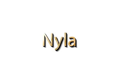 Nyla Name 3d 15733107 Png