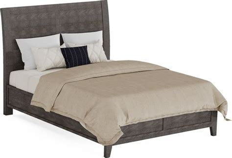 Flexsteel® Chevron Ebony Sleigh Bed Crabtree Furniture Co