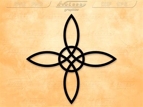 Wiccan Symbol Protection Witchs Charm Celtic Cross Svg Etsy