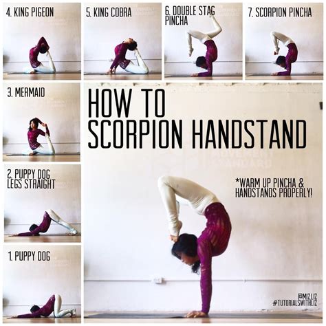 HOW TO SCORPION HANDSTAND . Poses to warm your scorpion ...
