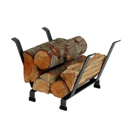 Enclume Country Home Log Basket Log Rack With Hammered Steel Finish