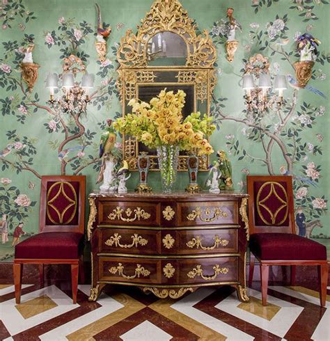 Hand Painted Chinoiserie Wallpaper The Glam Pad