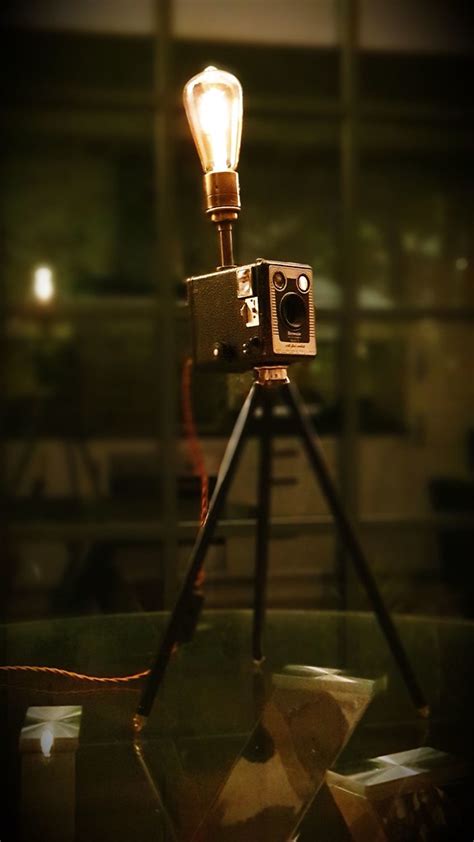 Vintage Kodak Camera Upcycled Tripod Lamp 4 This Handmad Flickr