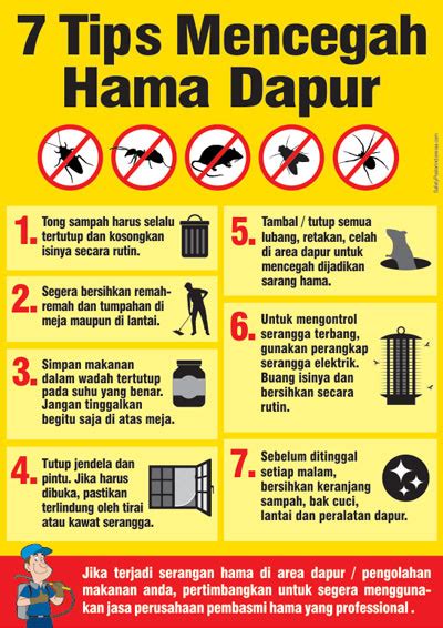 Mencegah Hama Dapur Safety Poster Indonesia