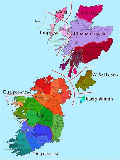 Current And Former Dialects Of Gaelic Irish History Celtic Nations