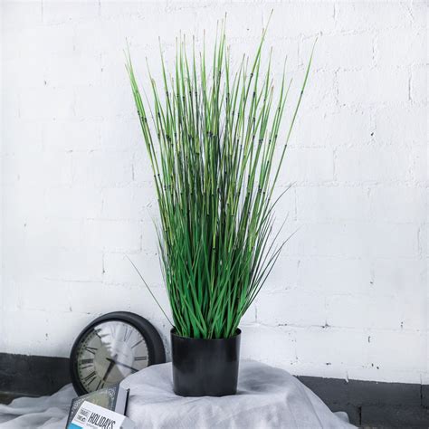 409 Large Natural Looking Faux Fake Tall Artificial Horsetail Reed