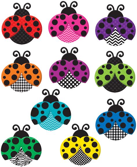 Colorful Ladybugs Accents Tcr5414 Teacher Created Resources
