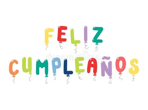 Happy Birthday Spanish Quote Stock Vector Illustration Of Child Case